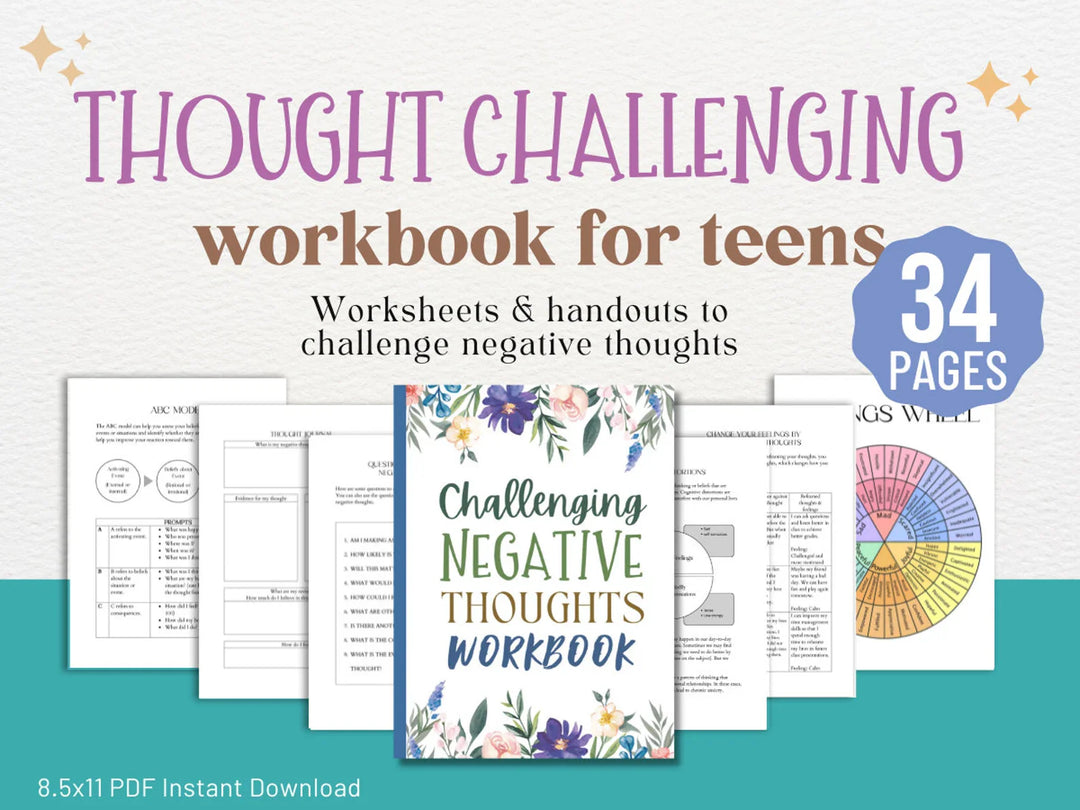 The Teen Emotional Wellness Kit: 400+ Pages of Worksheets, DBT Tools, Activities & Guided Resourcesundaries, 9 eBooks and more.