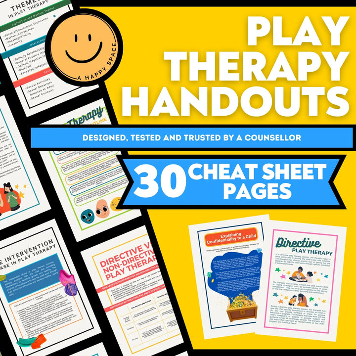 Play Therapy Bundle: Child Counselor Resources - Gestalt, SEL, Play-Based Techniques, Worksheets, Cheat Sheets, EQ, + 8 Books.