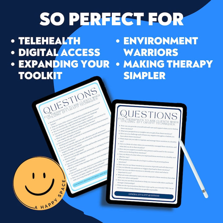 Emotion Focused Therapy EFT Therapeutic Questions Cheat Sheet EFIT Worksheets Emotional Regulation Cognitive Behavior Therapy CBT Couples