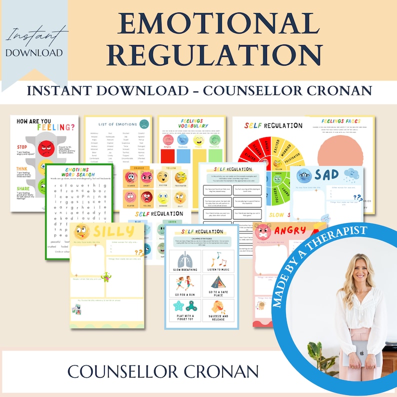 90% off kids anxiety toolbox bundle, therapy bundle, calm down strategies, anxiety techniques, grounding strategies, anxiety worksheets, SEL +10 Ebooks