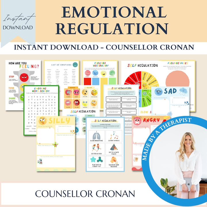 90% off kids anxiety toolbox bundle, therapy bundle, calm down strategies, anxiety techniques, grounding strategies, anxiety worksheets, SEL +10 Ebooks