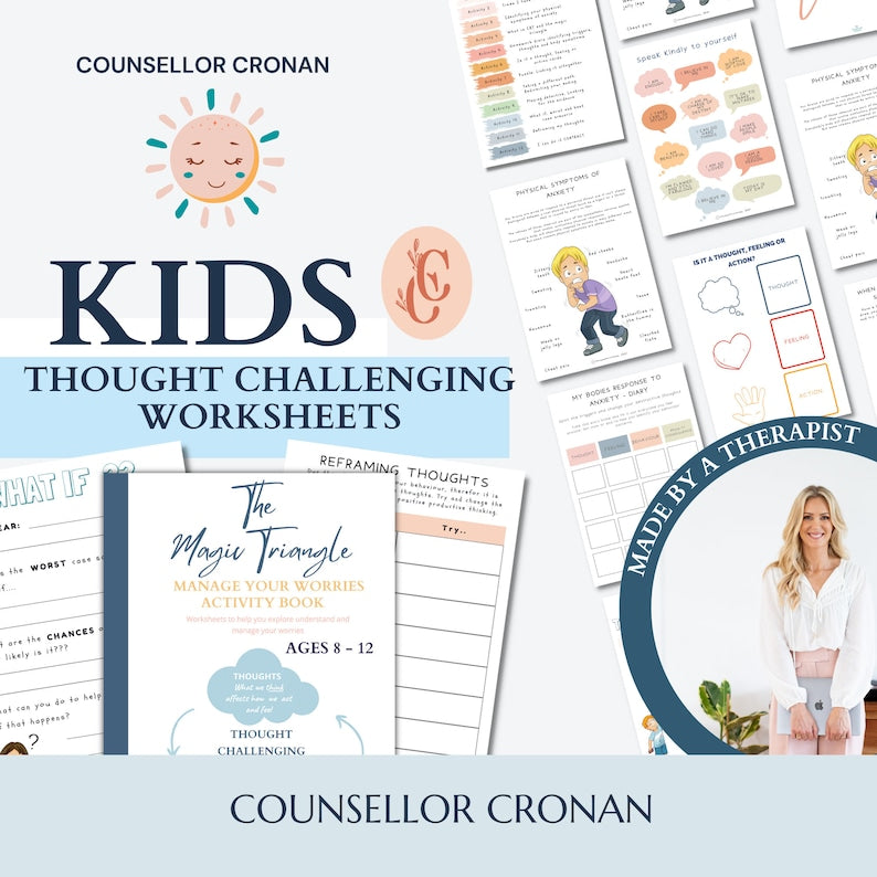 90% off kids anxiety toolbox bundle, therapy bundle, calm down strategies, anxiety techniques, grounding strategies, anxiety worksheets, SEL +10 Ebooks