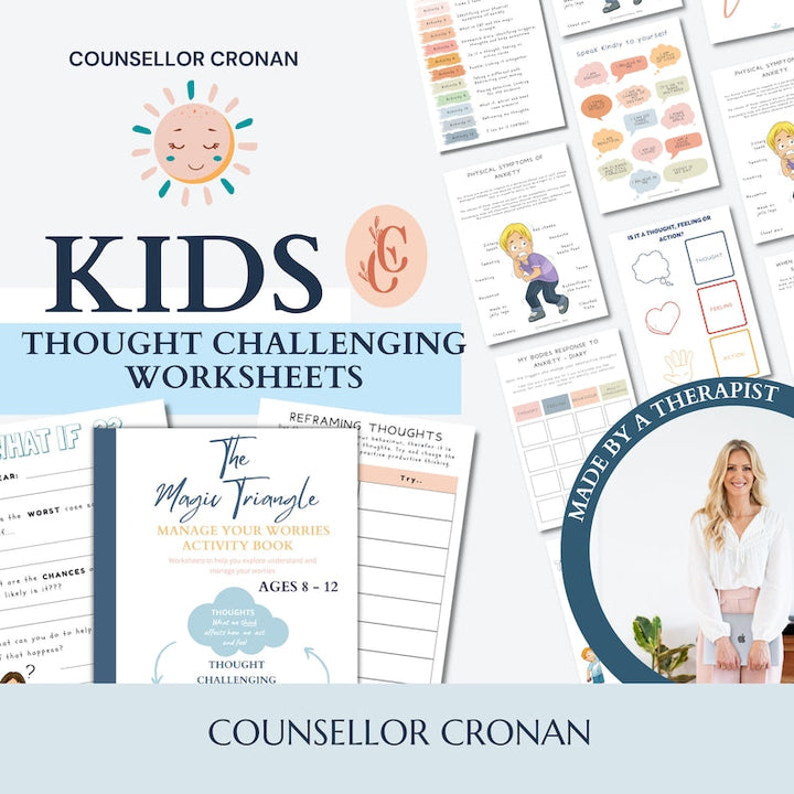 90% off kids anxiety toolbox bundle, therapy bundle, calm down strategies, anxiety techniques, grounding strategies, anxiety worksheets, SEL +10 Ebooks